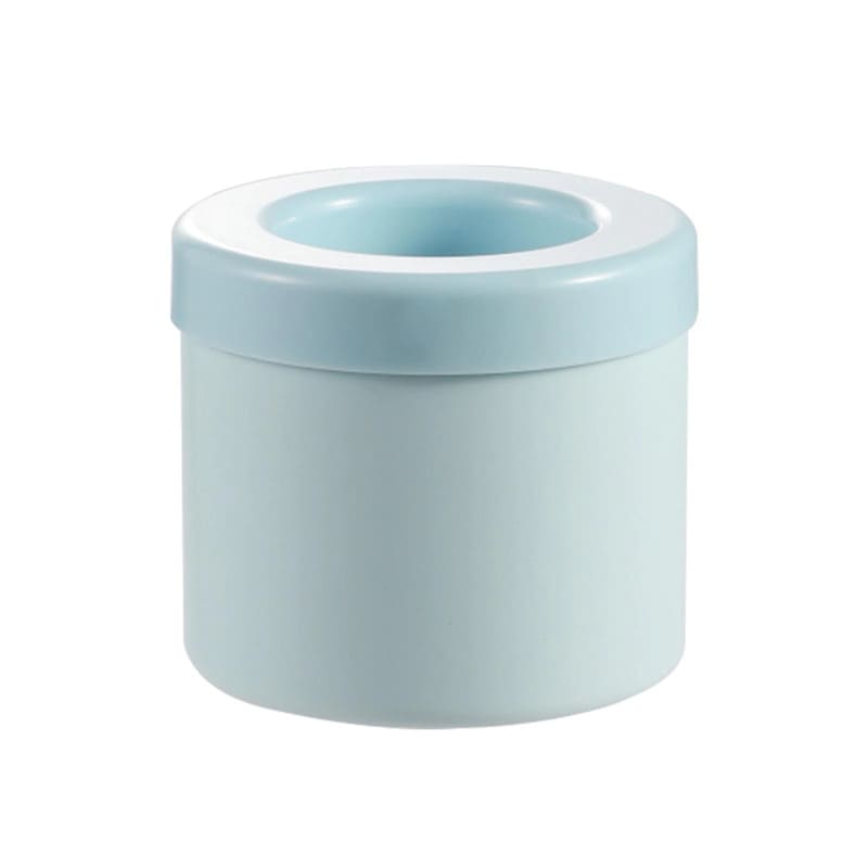 Forma de Gelo de Silicone Redonda com Tampa - Polihousi 10