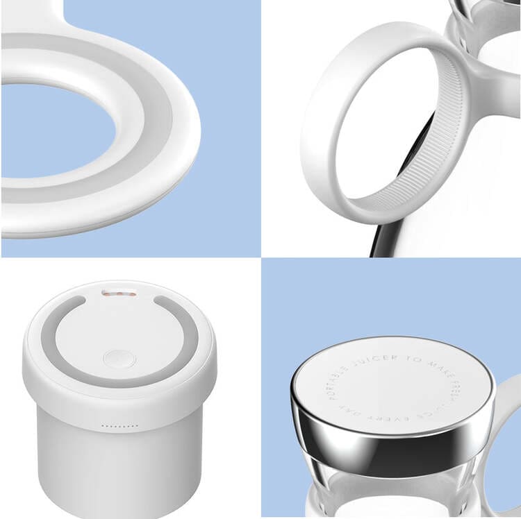 Liquidificador Portátil e Mixer Sem Fio - Polihousi 12