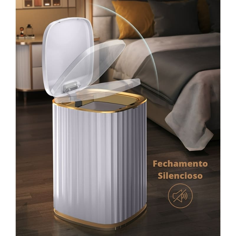 Lixeira para Banheiro e Cozinha Automática com Sensor Inteligente 4