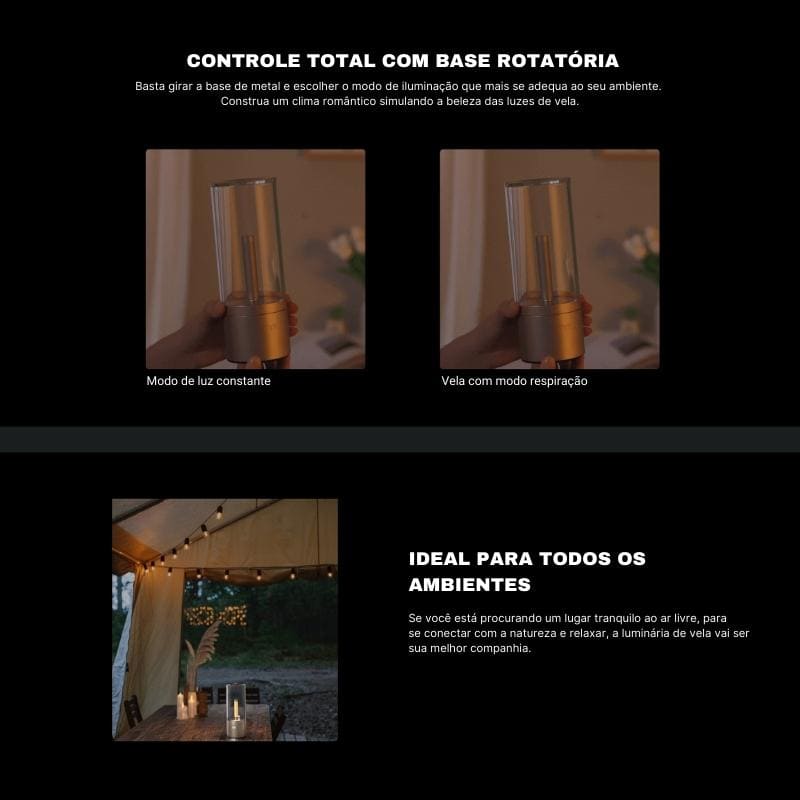 Luminária de Mesa Decorativa Portátil de Led Polihousi 10