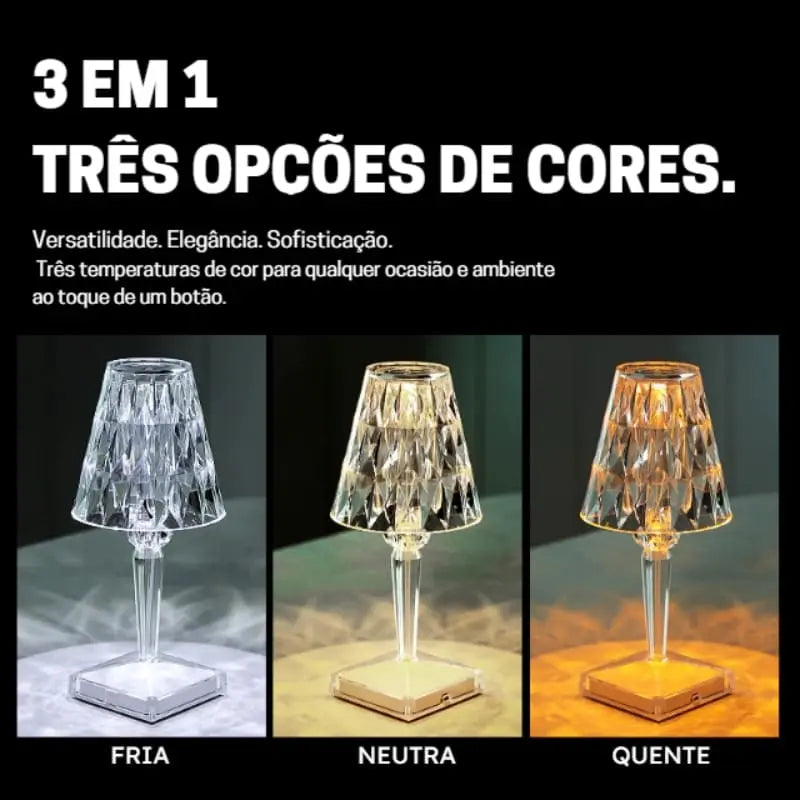 Luminária de Mesa Led Sem Fio 3 em 1 Premium Polihousi Cridia™ 5