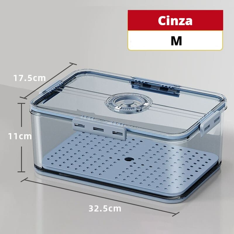 Organizador de Geladeira com Tampa e Marcador de Data 21