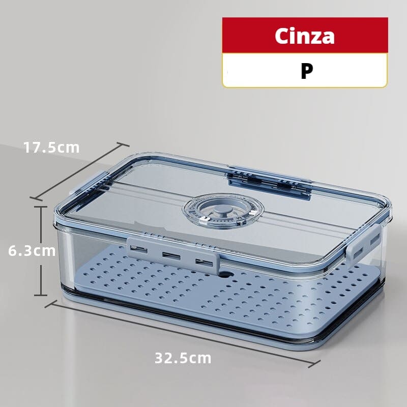 Organizador de Geladeira com Tampa e Marcador de Data 20