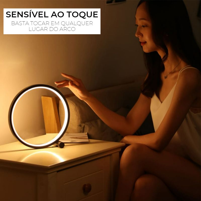 Luminária de Mesa LED USB Alumínio Moderna Touch Polihousi - Ocra™