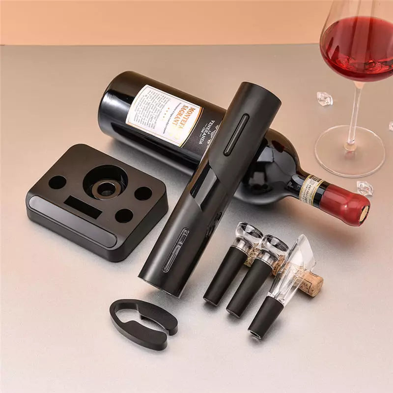 Abridor de Vinho Elétrico Recarregável Kit de Vinho Polihousi 1