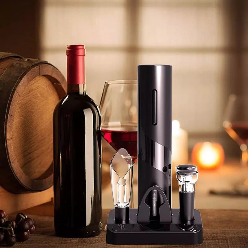 Abridor de Vinho Elétrico Recarregável Kit de Vinho Polihousi 4