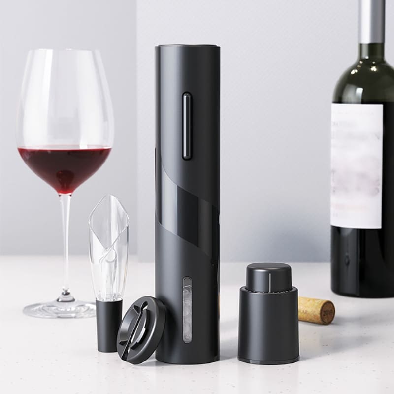 Abridor de Vinho Elétrico Recarregável Kit de Vinho Polihousi 7