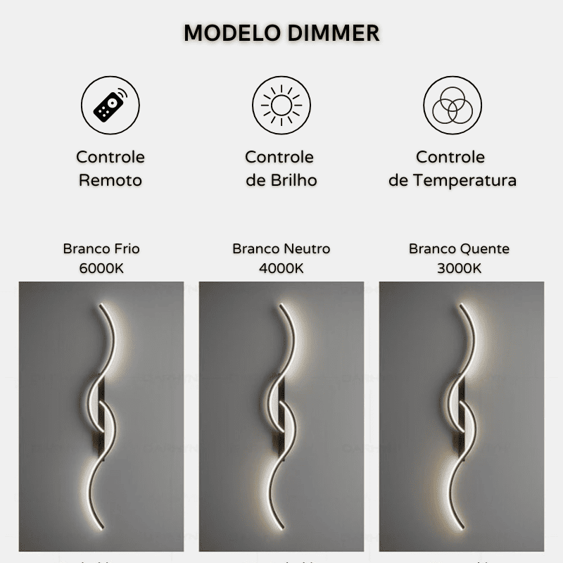 Arandela de Parede Interna LED Minimalista Moderno Polihousi 13