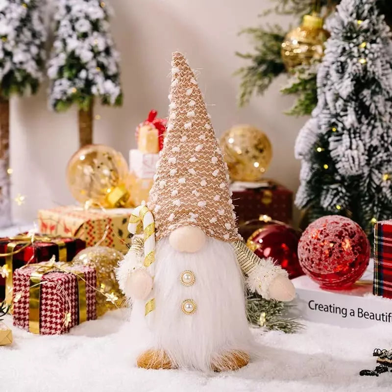 Boneco Gnomo de Natal com LED 30cm Decoração de Natal Polihousi 4