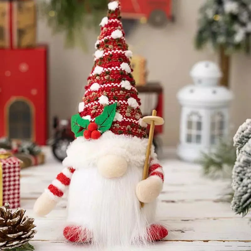 Boneco Gnomo de Natal com LED 30cm Decoração de Natal Polihousi 7
