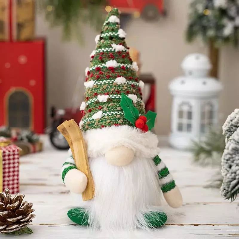 Boneco Gnomo de Natal com LED 30cm Decoração de Natal Polihousi 11