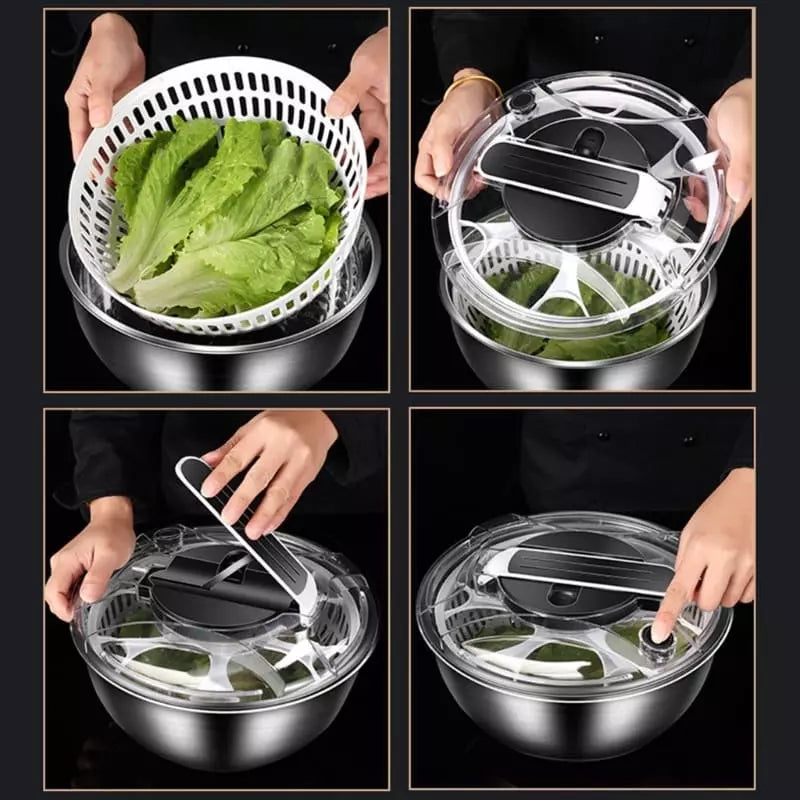 Centrifuga Secadora de Salada Bowl Inox Polihousi 6