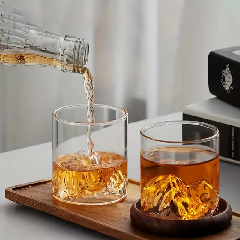 Copo de Whisky Cristal Drinks Iceberg Bar em Casa Polihousi 1