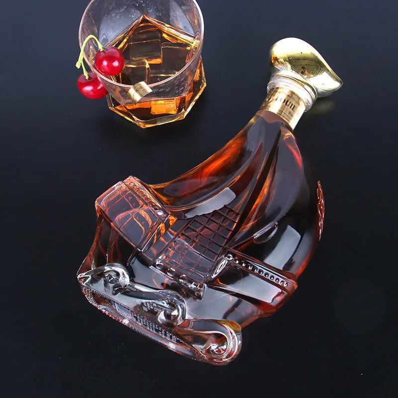 Decanter de Vinho Whisky Vidro Caravela Bar em Casa Polihousi 2