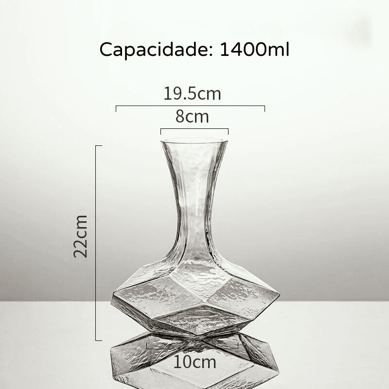 Decanter de Vinho Whisky Vidro Criativo Bar em Casa Polihousi 11