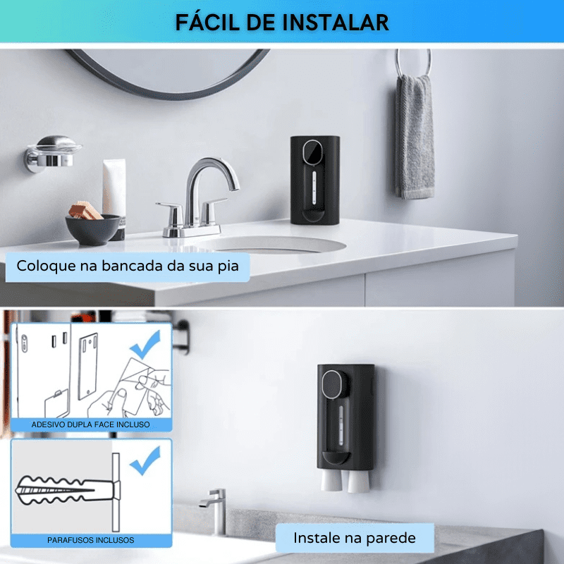 Dispenser Enxaguante Bucal Automático USB Recarregável Polihousi 9