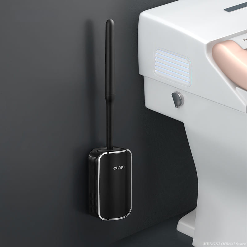 Escova Sanitária para Banheiro Silicone com Suporte Polihousi 3
