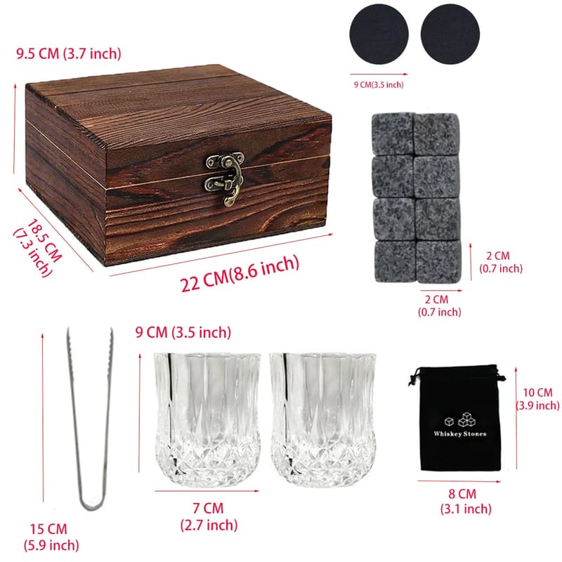 Kit Whisky Copos Cubo de Gelo Pegador Bar em Casa Polihousi 13