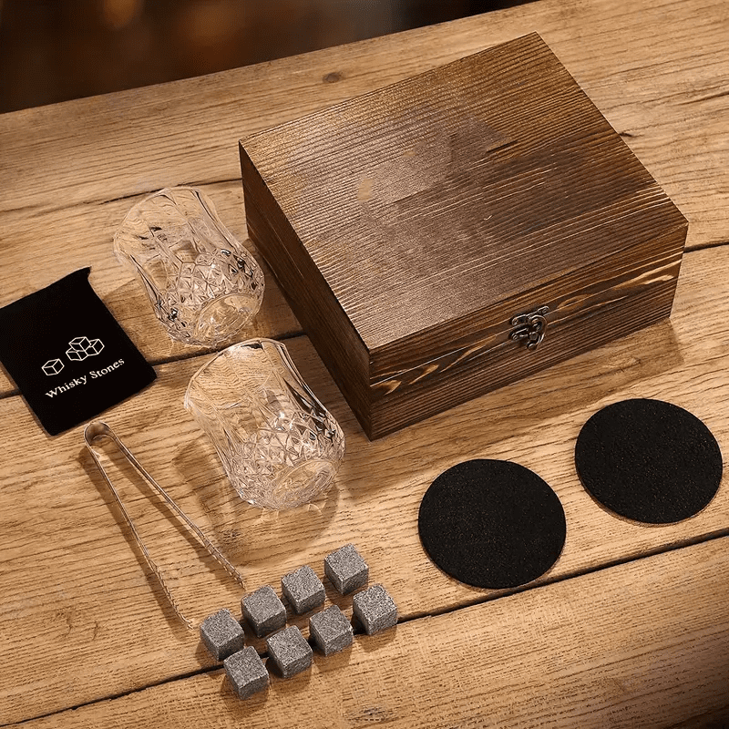 Kit Whisky Copos Cubo de Gelo Pegador Bar em Casa Polihousi 2