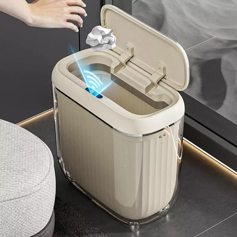 Lixeira para Banheiro e Cozinha Acrílico Automática com Sensor Polihousi 15