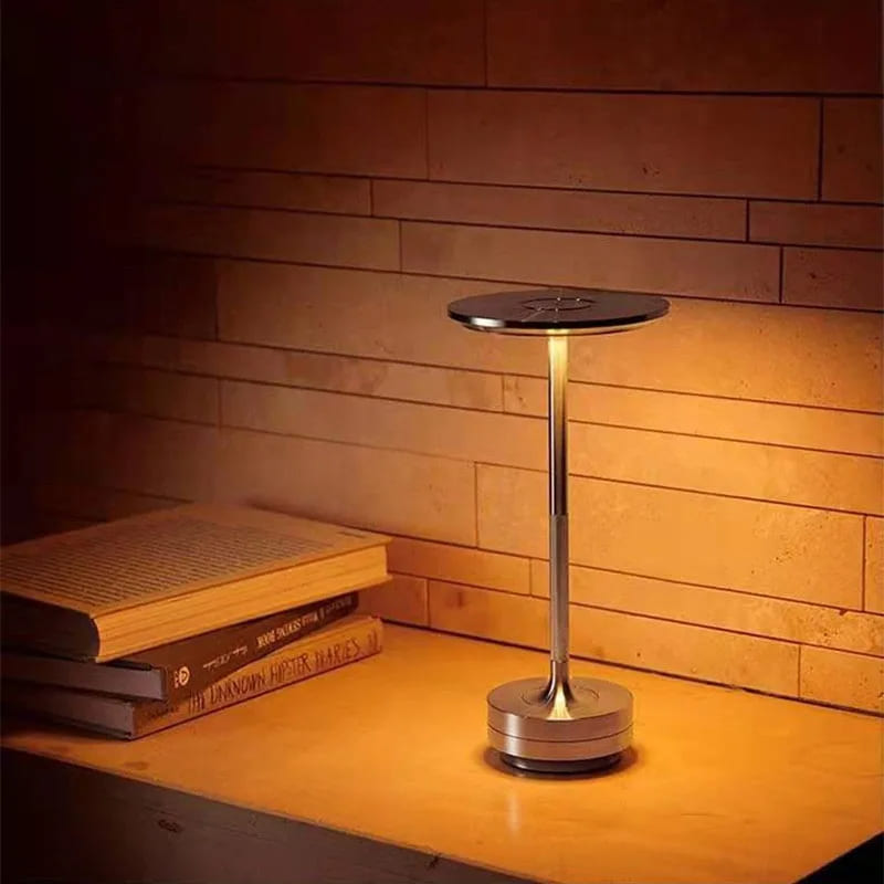 Luminária de Mesa LED Sem Fio Metal Recarregável Polihousi 5