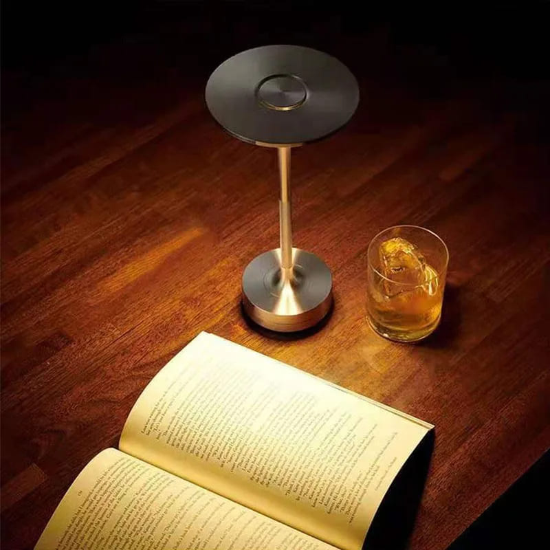 Luminária de Mesa LED Sem Fio Metal Recarregável Polihousi 7