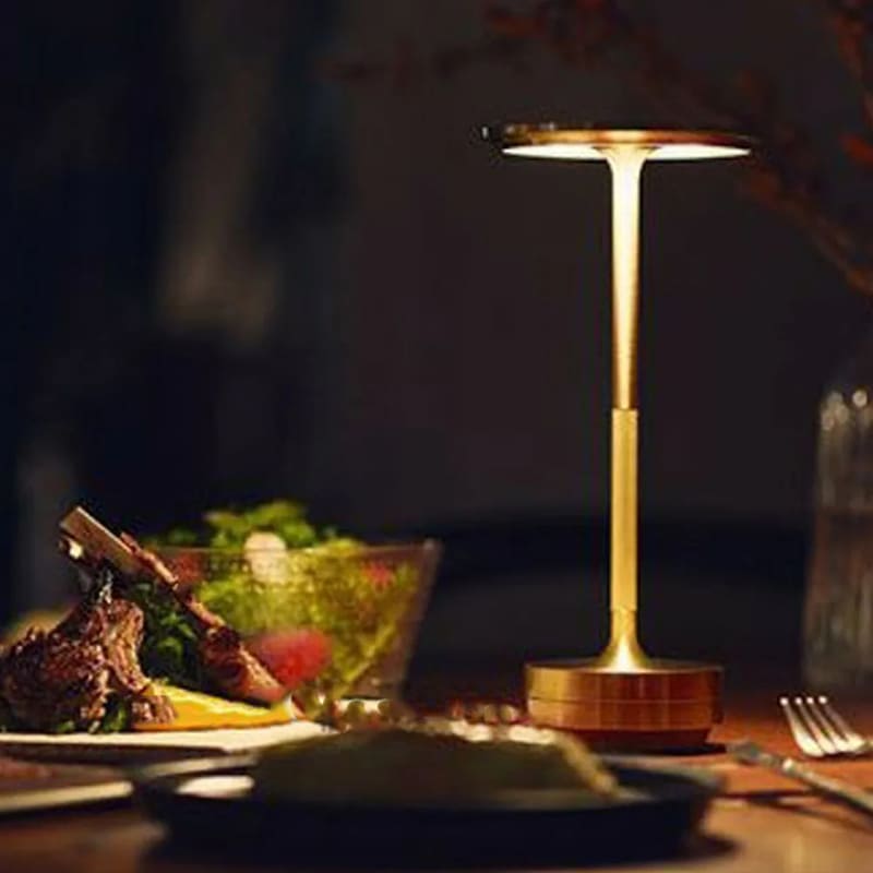 Luminária de Mesa LED Sem Fio Metal Recarregável Polihousi 9
