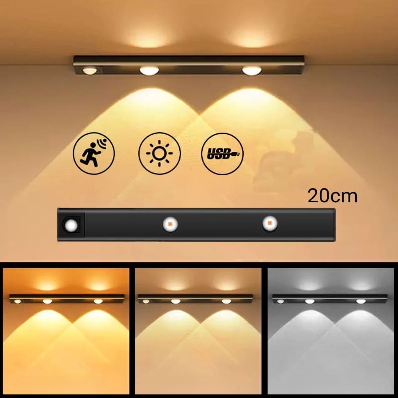 Luminária de LED Magnética com Sensor de Movimento Polihousi 8