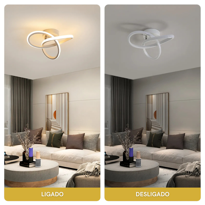 Luminária de Teto LED Design Minimalista Moderno Polihousi 7