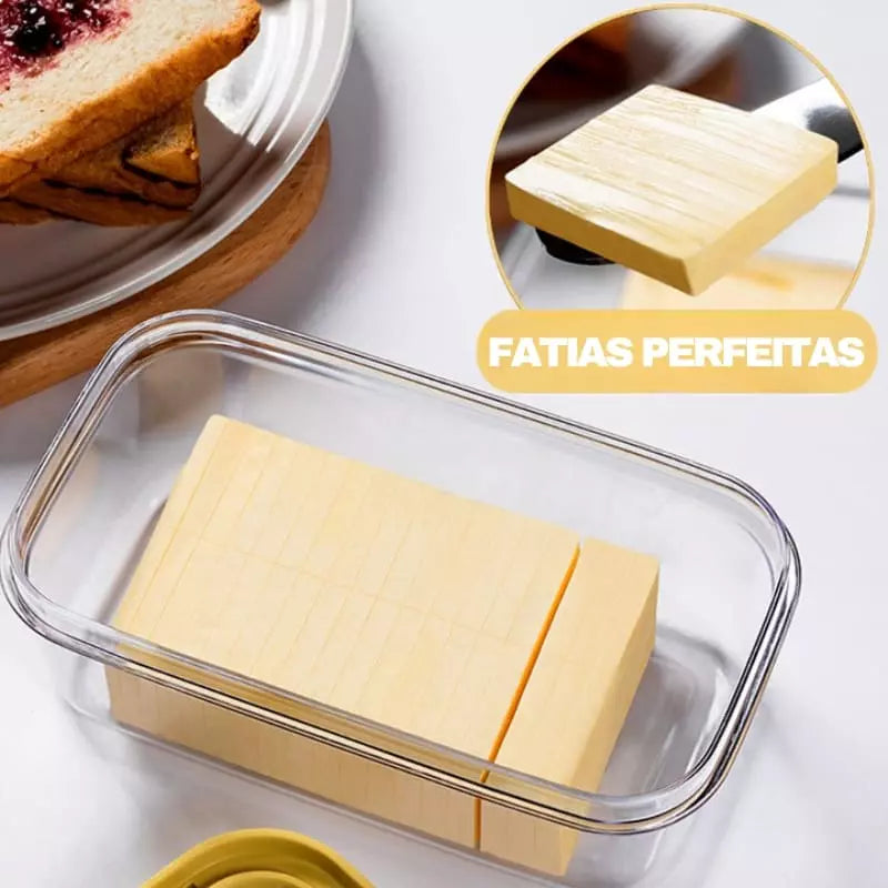 Manteigueira Porta Manteiga com Fatiador Polihousi 3