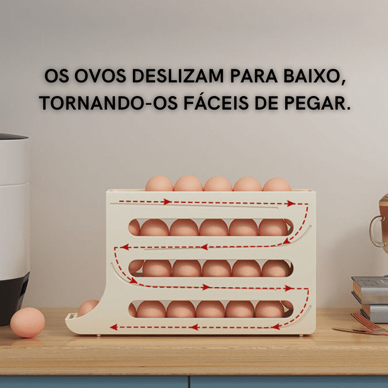 Organizador de Geladeira Porta Ovos Dispenser Polihousi 5